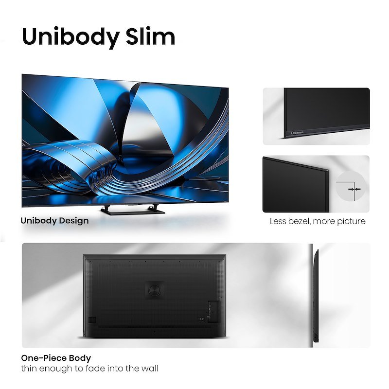 Hisense TV 100" MiniLED 100u7se Nero