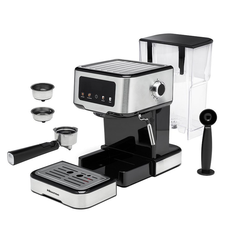 Hisense Macchina da Caffè Espresso Manuale Hescm15cd Acciaio Inox