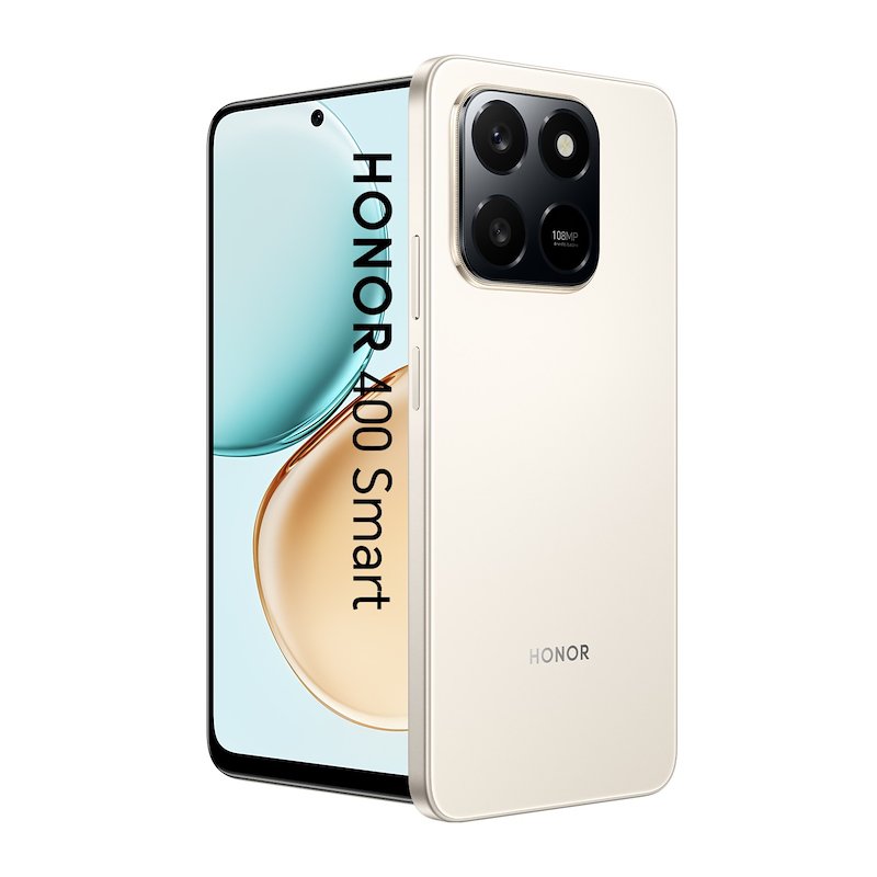 Honor Smartphone 400 Smart 8/ 256GB Gold + auricolari Honor choice X7 lite + Case cover trasparente