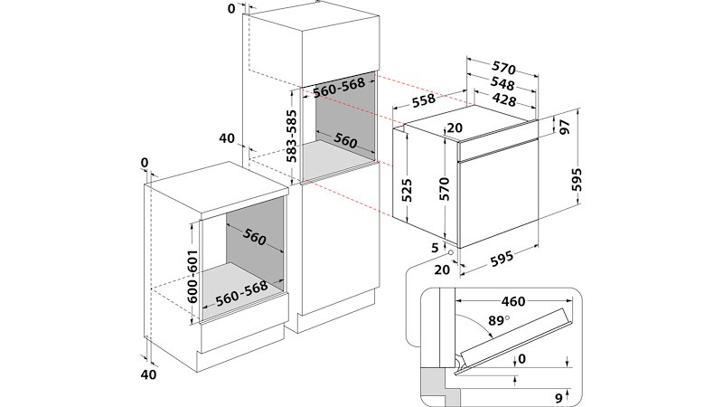 Hotpoint-ariston Forno elettrico Hao 255hs X