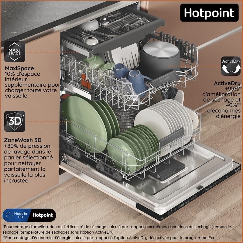 Hotpoint-ariston Lavastoviglie incasso Maxispace BI Ha6ib16b2m6l0