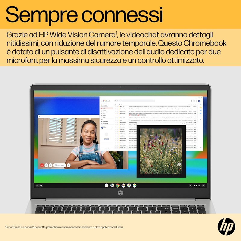 HP Chromebook 15a-na0001nl 15.6"  Mineral Silver