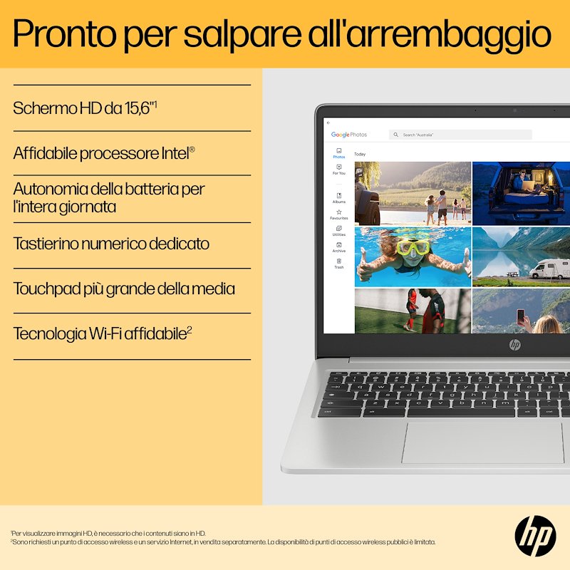 HP Chromebook 15a-na0001nl 15.6"  Mineral Silver