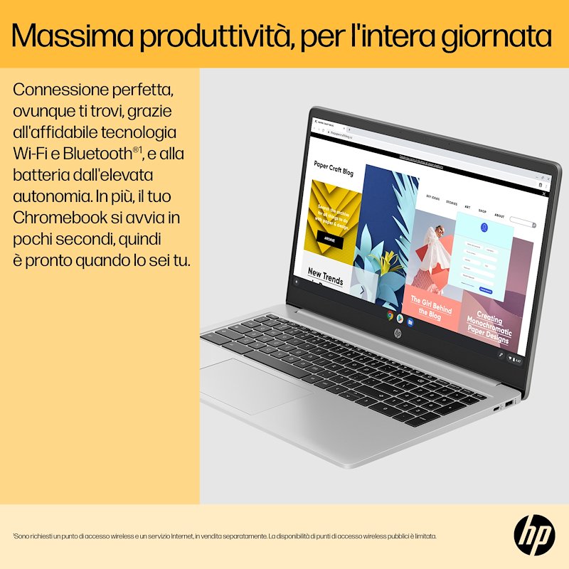 HP Chromebook 15a-na0001nl 15.6"  Mineral Silver