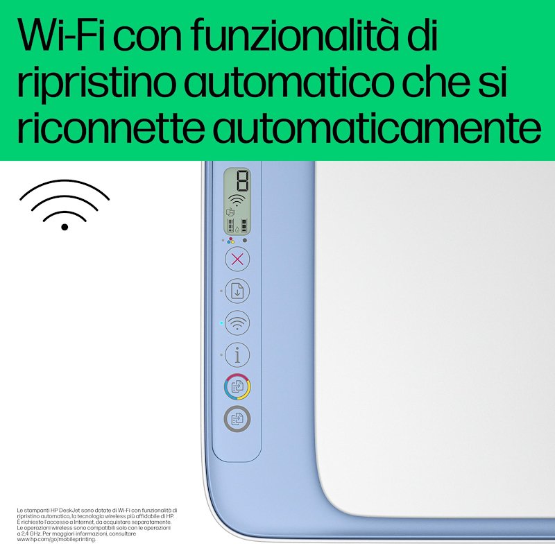 Hp stampa Inkjet Deskjet 2822e Blue Breeze