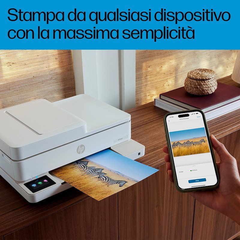 Hp Stampante Inkjet Hp Envy 6520e Bianco