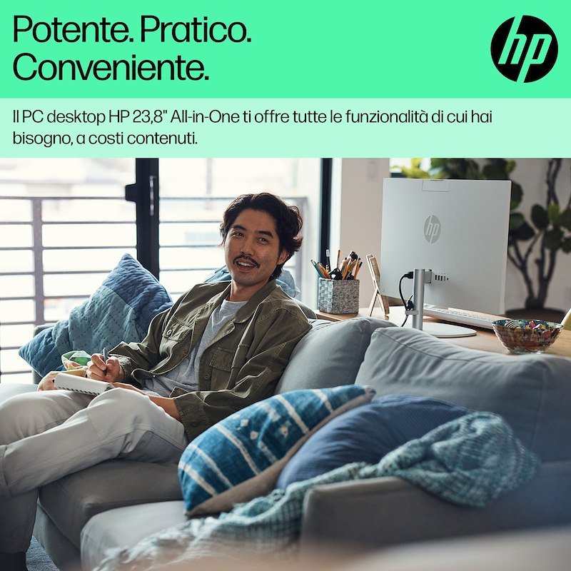 Hp ALL IN ONE 24-cr0071nl 8/ 512GB Shell White