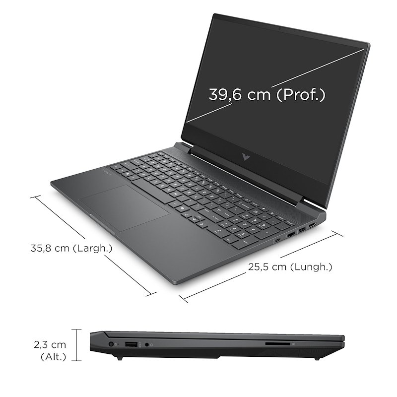 Hp Notebook gaming 15-fa2002nl Victus 16GB / 1 TB Mica Silver