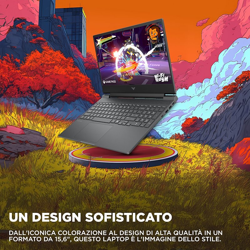 Hp Notebook gaming 15-fa2002nl Victus 16GB / 1 TB Mica Silver