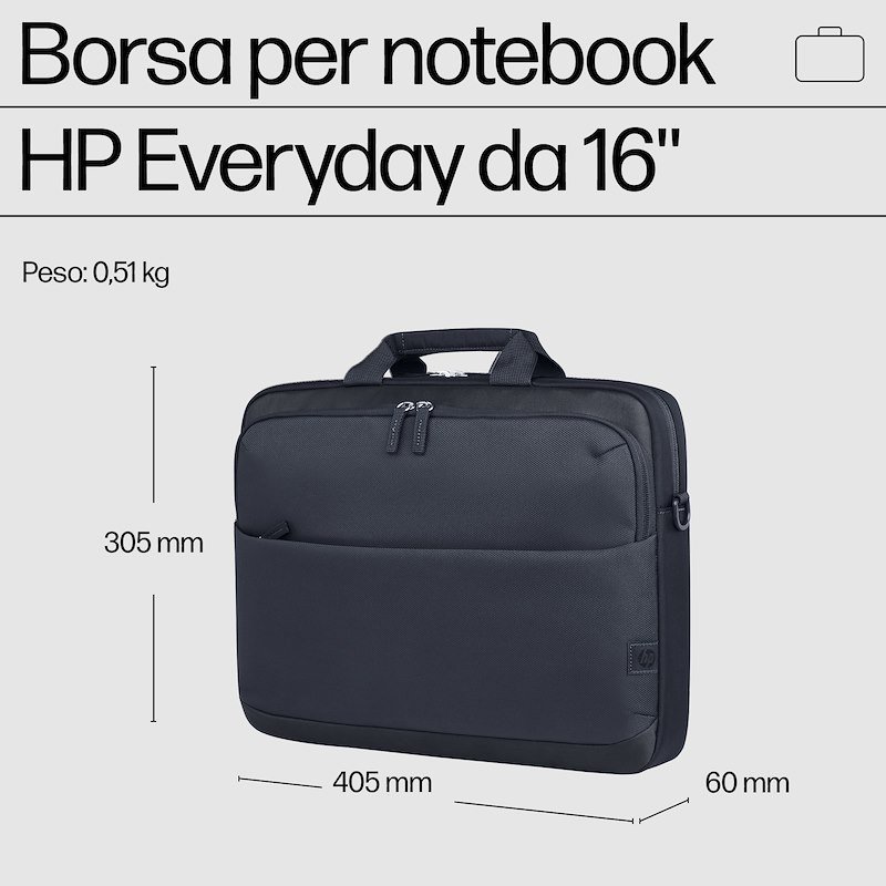 HP Borsa per notebook Everyday da 16'' A08jwaa Odyssey gray