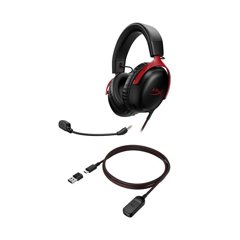 Hp Cuffie gaming CLOUD III 727a9aa Nero/Rosso