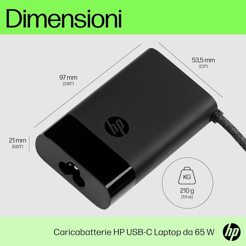 Hp Alimentatore Laptop USB-C da 65 W
