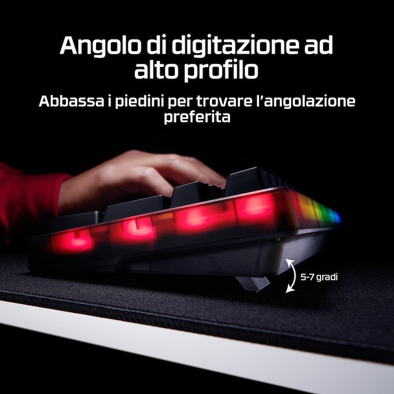 Hp Tastiera Gaming HyperX Origins 2 1800 Retroilluminata Nero
