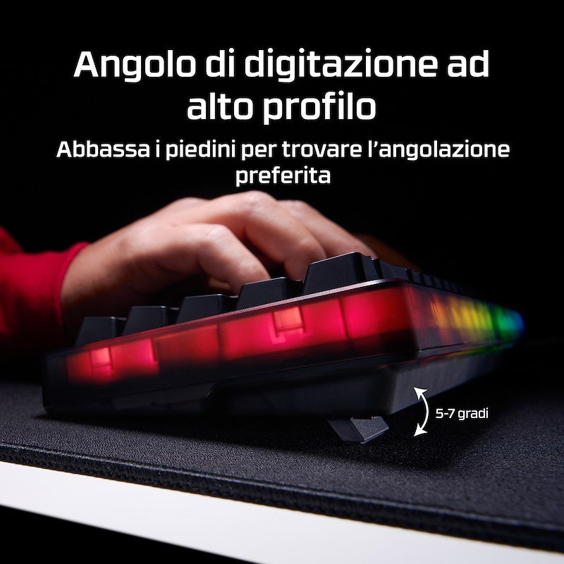Hyperx Tastiera da gaming Origins 2 65 QWERTY USA Nera