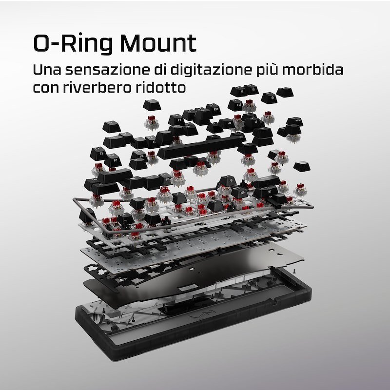 Hyperx Tastiera da gaming Origins 2 65 QWERTY USA Nera