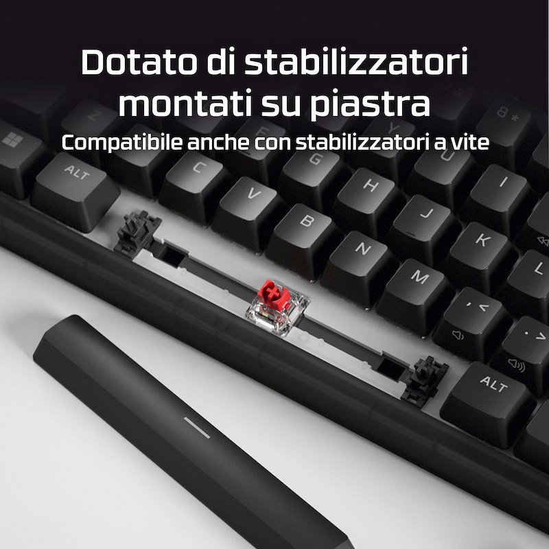 Hyperx Tastiera da gaming Origins 2 65 QWERTY USA Nera