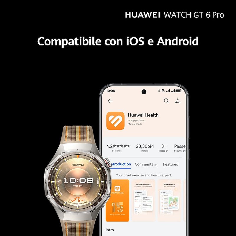 Huawei Smartwatch Watch Gt 6 Pro 46mm Black