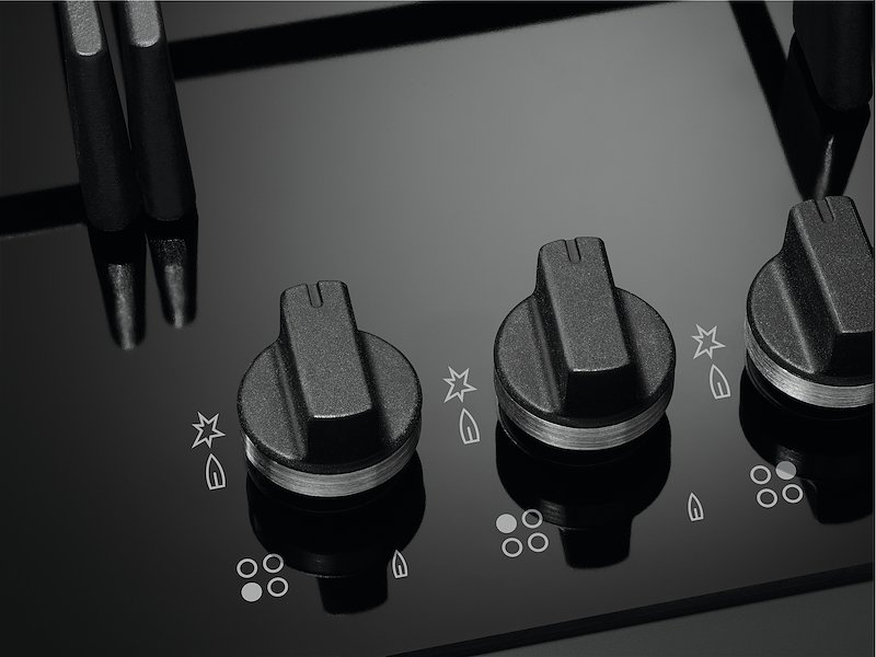 Aeg Piano cottura gas Hkb64420nb Nero/Gas on glass