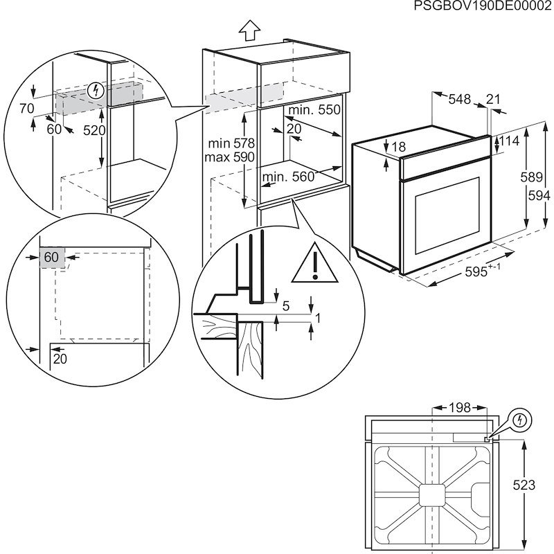 Aeg Forno elettrico Tu5pb43sm