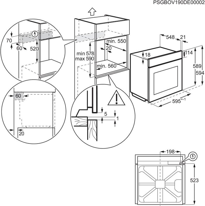 Aeg Forno elettrico Tu5pb43sm