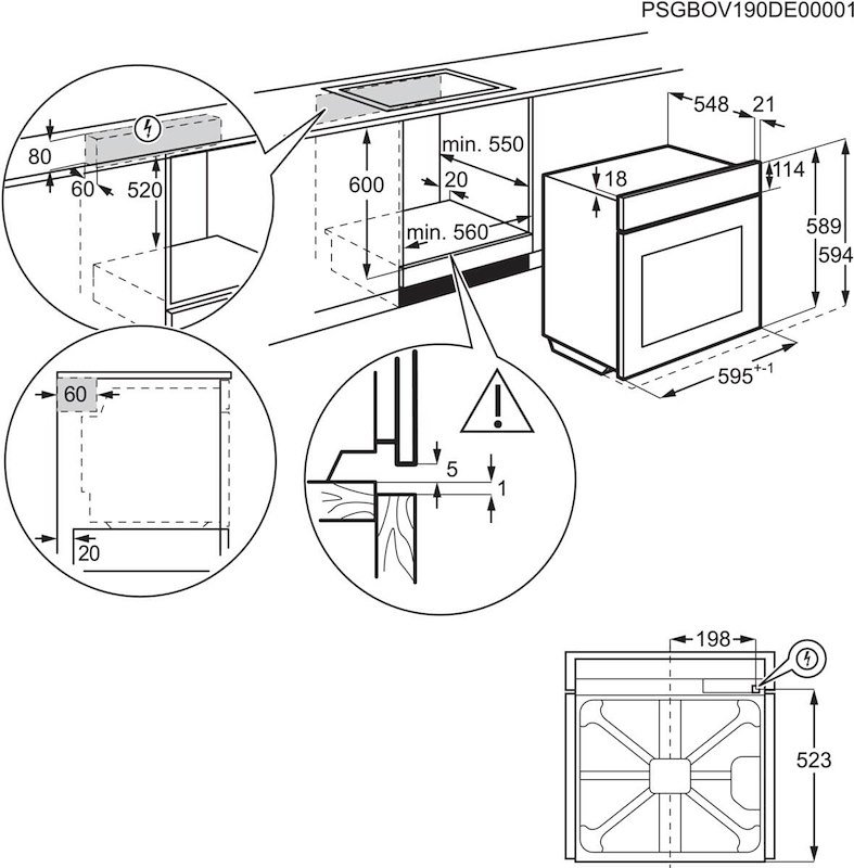 Aeg Forno elettrico Tu5pb43sm