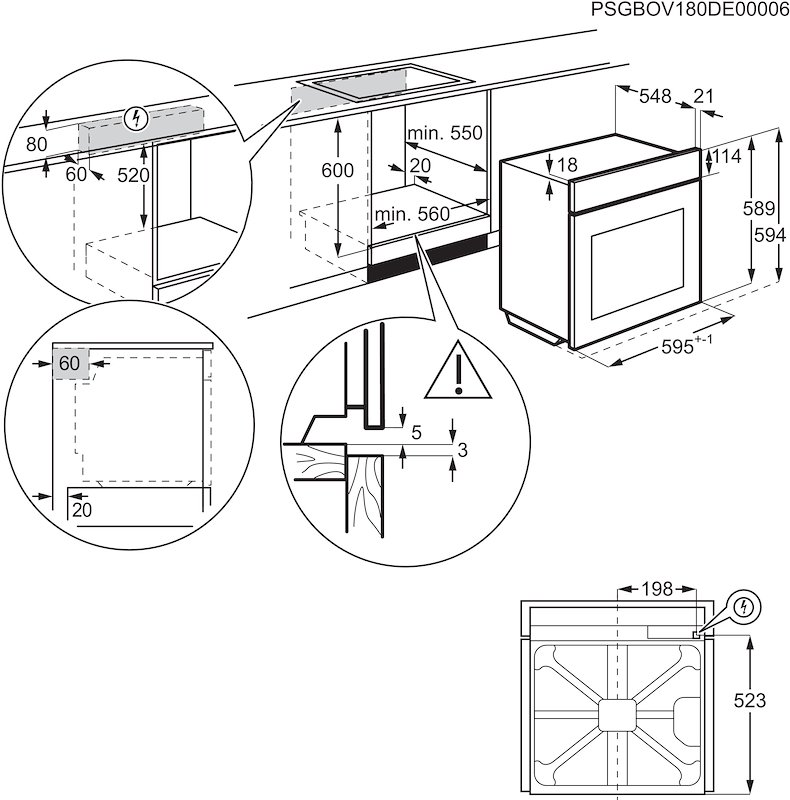 Aeg Forno elettrico Gr6pb53fsb Nero