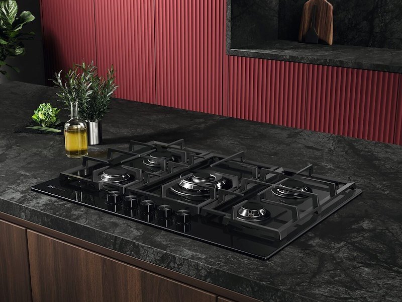 Aeg Piano cottura gas Hkb75451nb nero