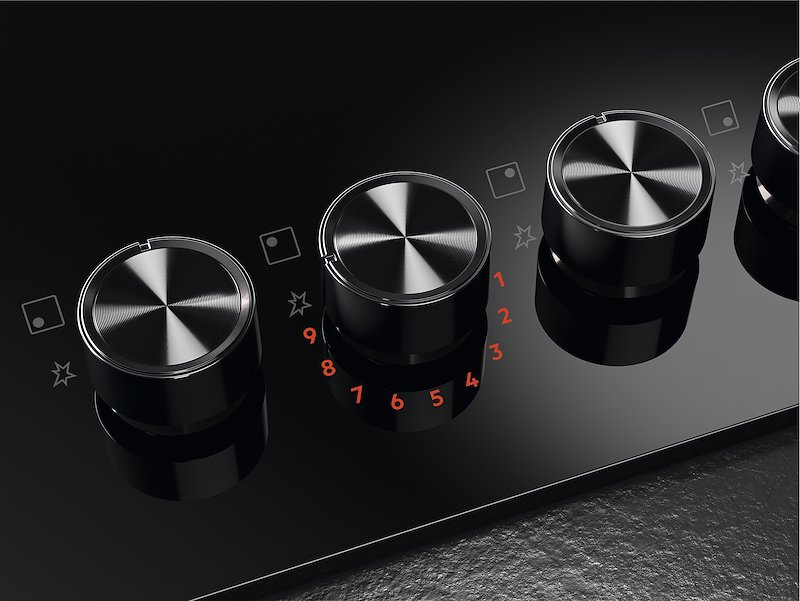 Aeg Piano cottura gas Hkb75451nb nero