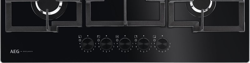 Aeg Piano cottura gas Hkb75451nb nero