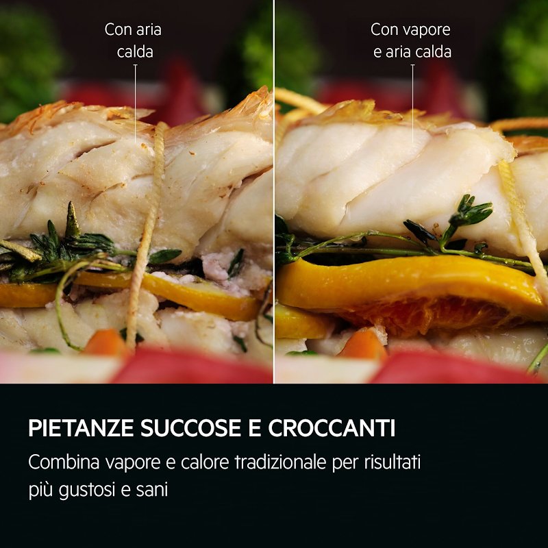 Aeg Forno Elettrico Multifunzionale Serie 6000 SenseCook con SteamCrisp Tr6pb53fsb Nero