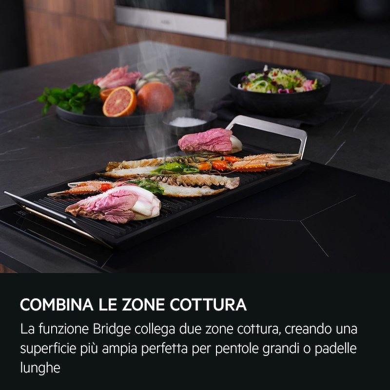 Aeg Piano Cottura ad Induzione a Incasso Ti64ib3biz SaphirMatt® Serie 8000 Nero