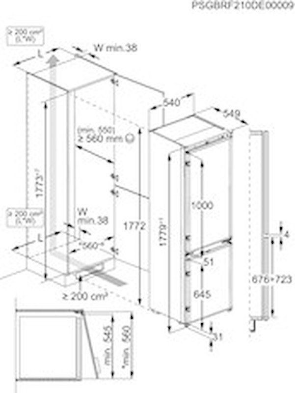 Aeg Frigorifero incasso Tc7ms181ds