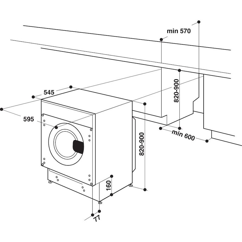 Indesit Lavatrice BI WMIL 71252 EU N 7 Kg Bianco