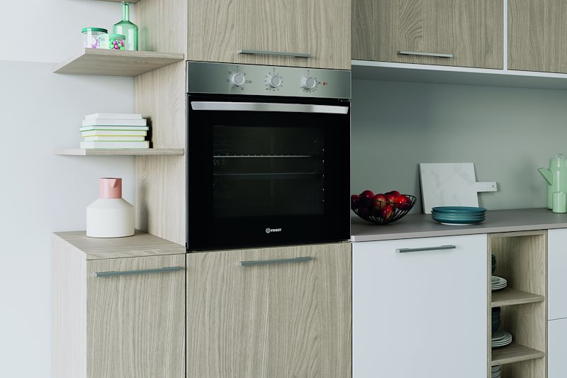 Indesit Forno elettrico Io 2350h X Black,Stainless steel