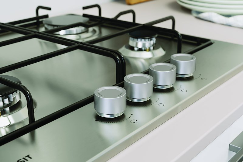 Indesit Piano cottura a gas Thp 642 Ix/i 1