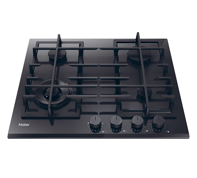 Haier Piano Cottura Gas a Incasso HAVG6BF4TBPB Nero