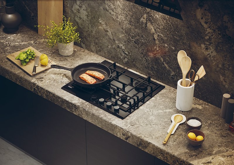 Haier Piano Cottura Gas a Incasso HAVG6BF4TBPB Nero