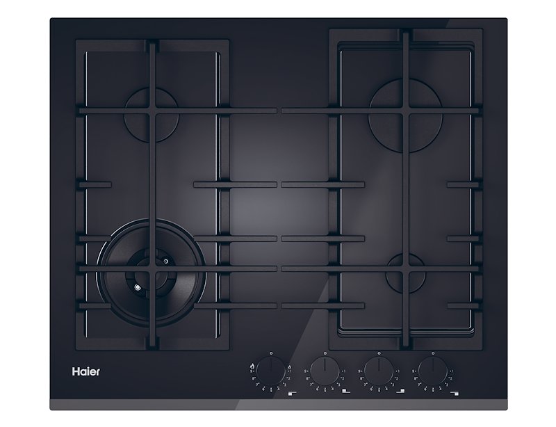 Haier Piano Cottura Gas a Incasso HAVG6BF4TBPB Nero