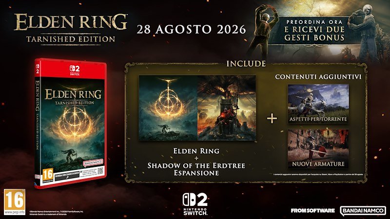 Namco Bandai Elden Ring Tarnished Edition Switch 2