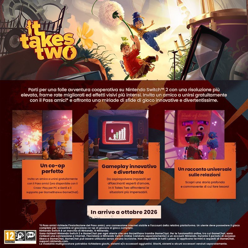 Namco Bandai IT TAKES TWO (GAME KEY CARD) NSW2
