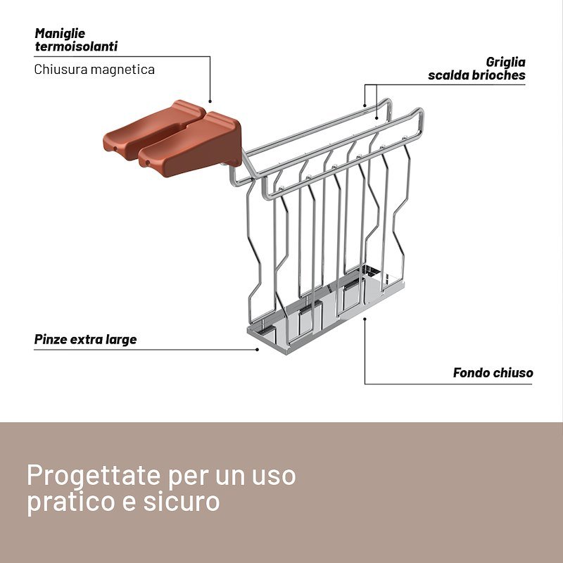 Imetec Tostapane  GRANTOAST 7504 Sabbia Terra di Siena