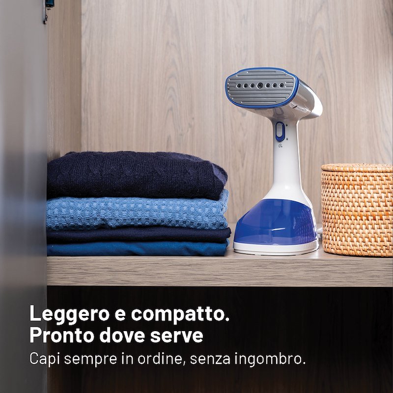 Imetec Ferro da Stiro Verticale Steam Easy Express 9057 Bianco e Blu