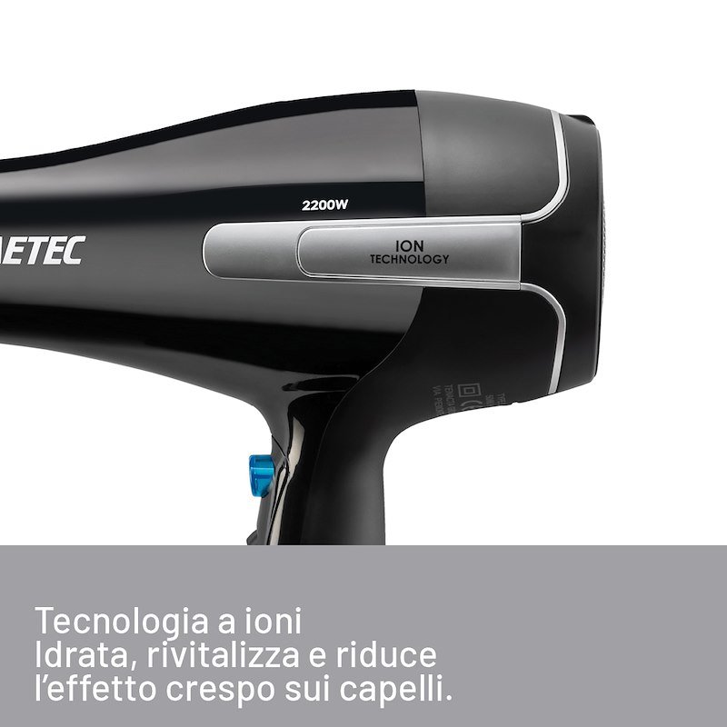 Imetec Asciugacapelli K7 2000 11976 Nero