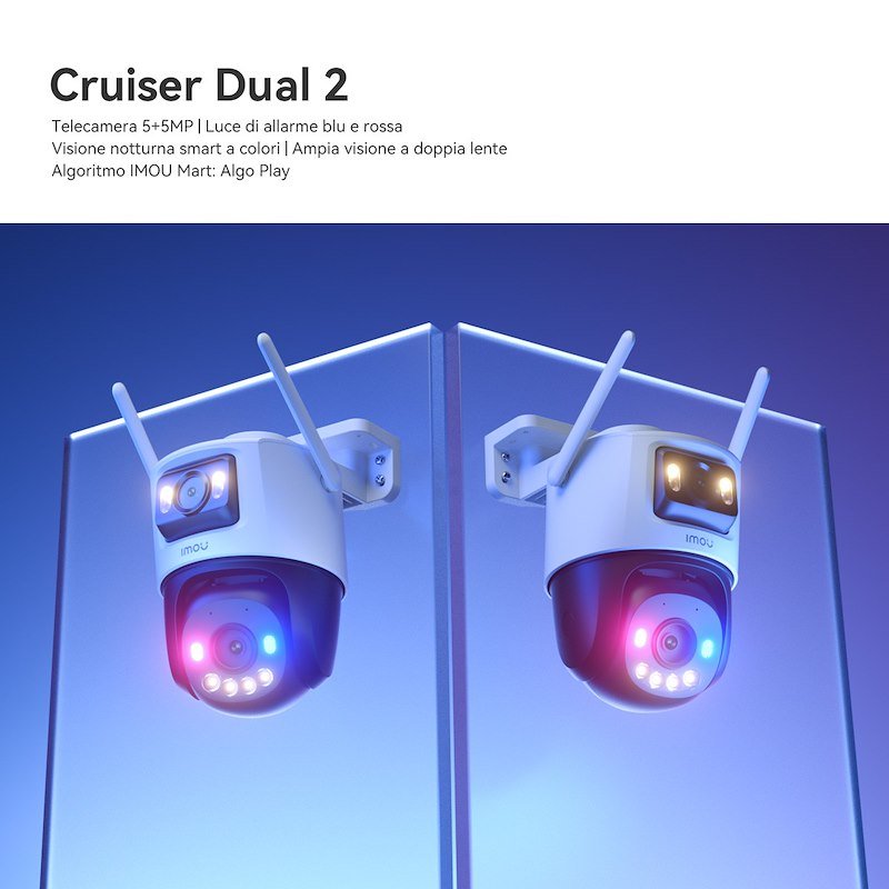 Imou telecamera Wi-Fi da esterno Cruiser Dual 2 6mp