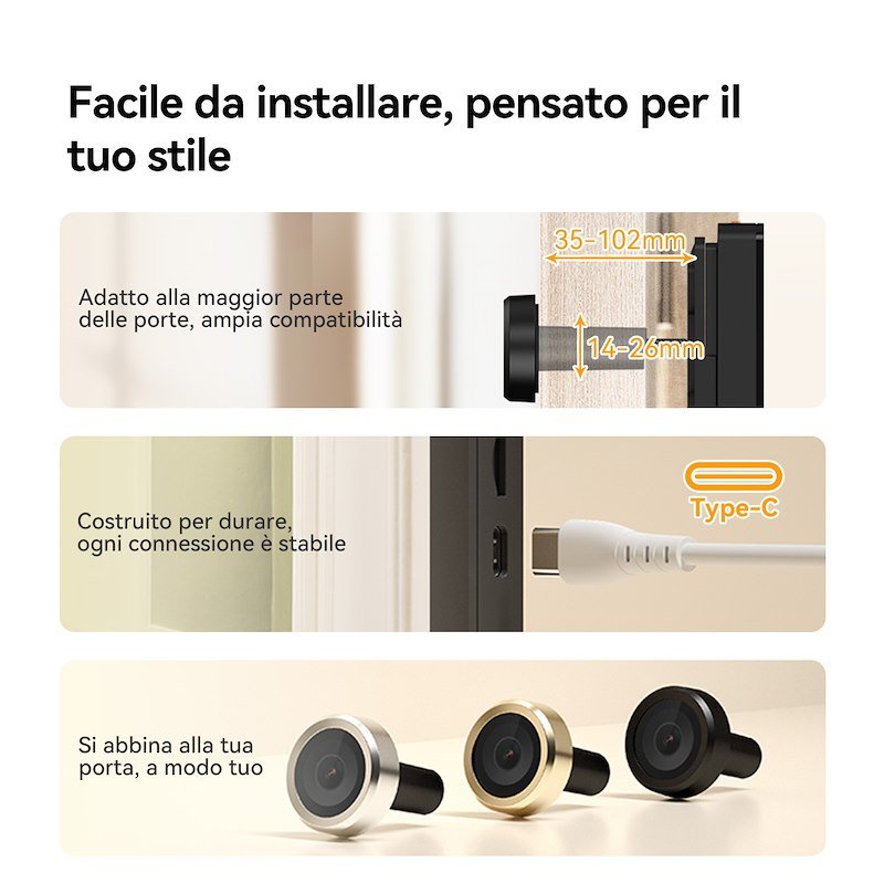 Imou Video spioncino smart Vd1-5m0s