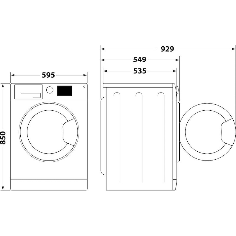 Indesit Lavasciuga Ewde 861483 W It N 8/6 Kg Bianco