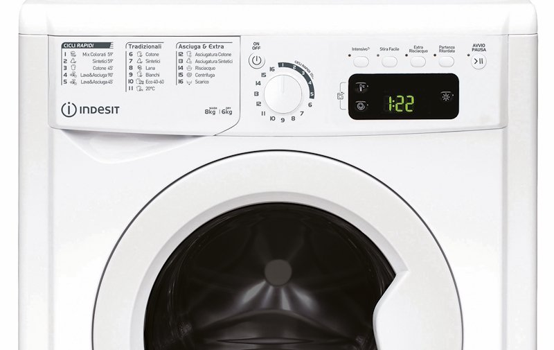 Indesit Lavasciuga Ewde 861483 W It N 8/6 Kg Bianco