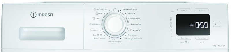 Indesit Lavatrice 6Kg Im 642b My Time It Bianco