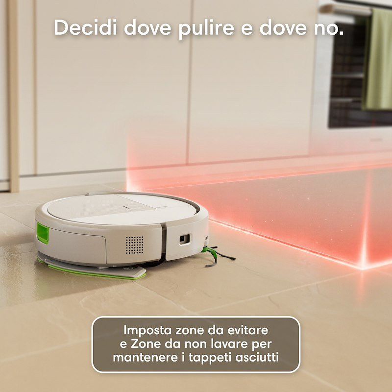 Irobot Robot Aspirapolvere e Lavapavimenti 2in1 Roomba 115 Combo White
