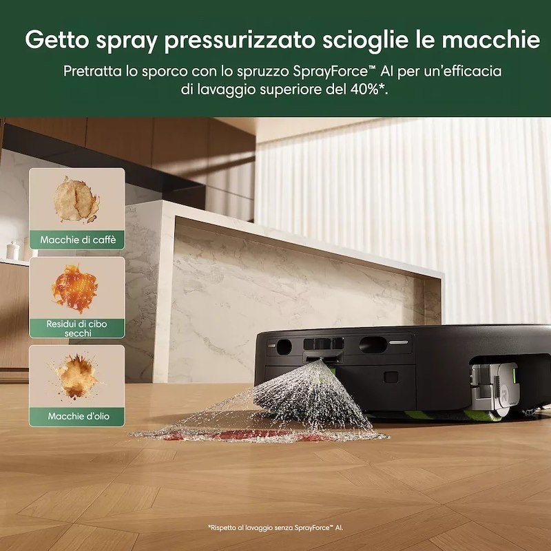 Irobot Robot 2 in 1 lava e aspira Roomba Plus 675 Combo + AutoWash Dock Black